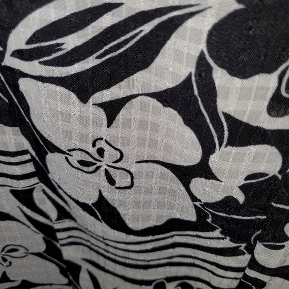 Dressbarn Sleeveless floral print black and white Dress Size 10 - Picture 7 of 8